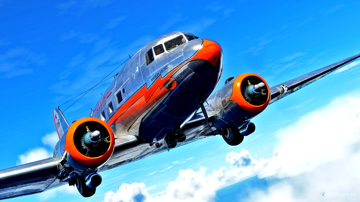 Douglas DC-3 - TWA DC-2 for Microsoft Flight Simulator