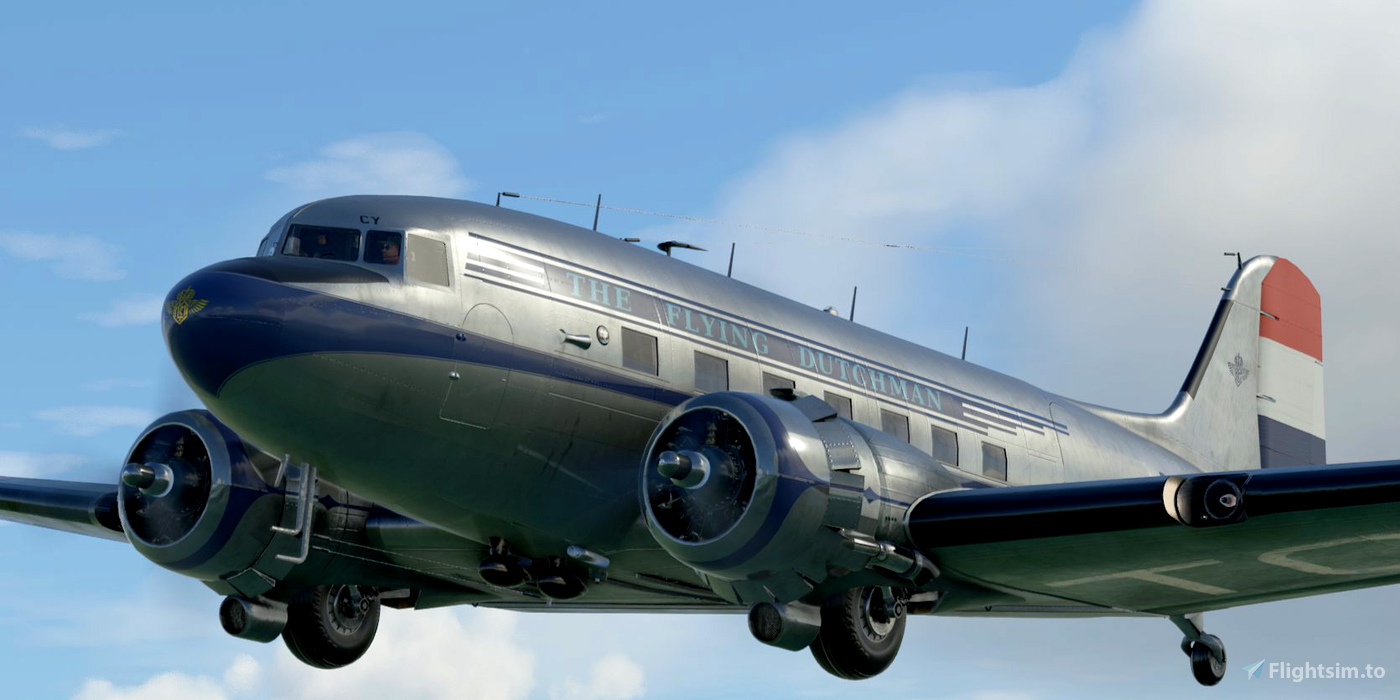 Douglas DC-3/C-47, KLM, Flying Dutchman, PH-TCY, circa 1946 for ...