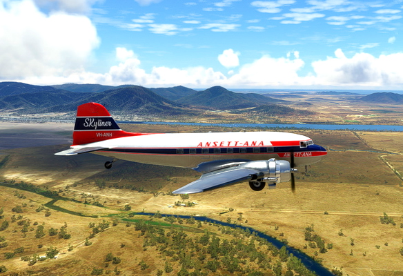 Douglas DC3 Ansett-ANA - for Microsoft Flight Simulator