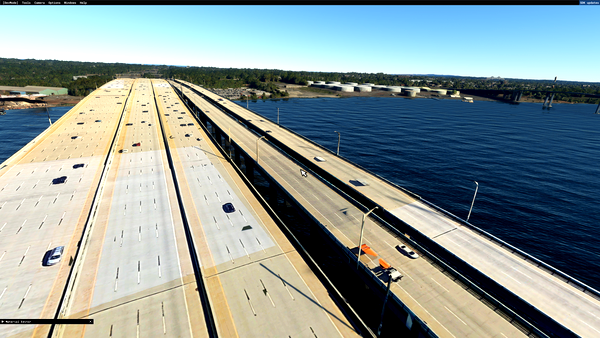 Driscoll, victory and Memorial Bridges - for Microsoft Flight Simulator