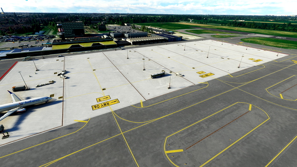 EHRD - Rotterdam The Hague Airport parking - for Microsoft Flight Simulator