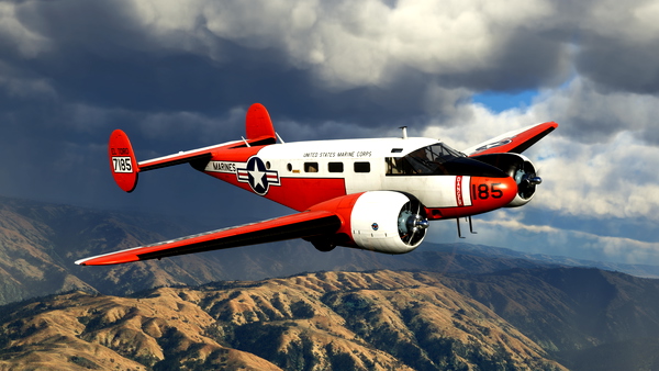 El Toro Beechcraft Mk.3NM Expeditor N7185 - for Microsoft Flight Simulator