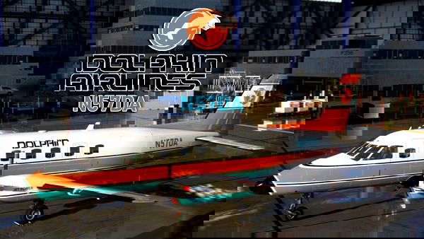 EMB110-P1 Bandeirante Dolphin Airlines "N57DA" - for Microsoft Flight Simulator