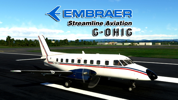 EMB110-P1 Bandeirante Streamline Aviation "G-OHIG" - for Microsoft Flight Simulator