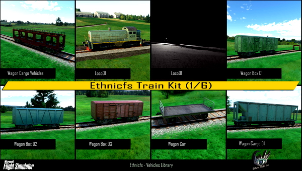 Ethnicfs Train Kit Library - for Microsoft Flight Simulator