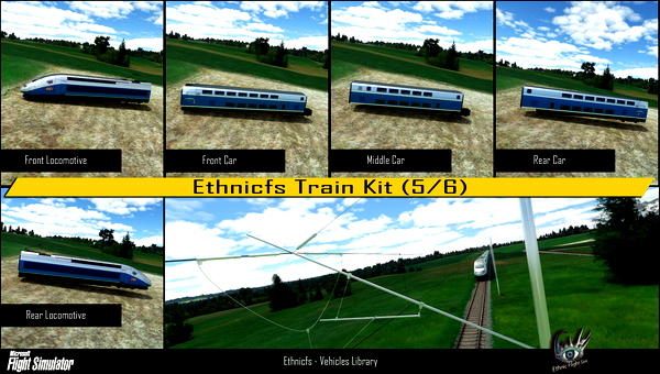 Ethnicfs Train Kit Library - for Microsoft Flight Simulator