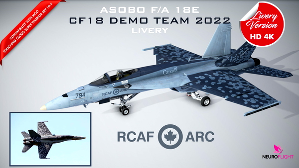 F/A 18E RCAF 2022 DEMO TEAM - for Microsoft Flight Simulator