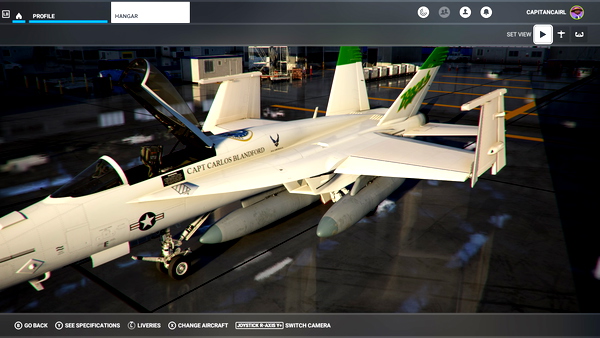 F/A-18E "Super Warrior" mod Custom Livery for Capitan Cairl and Capt Jpanama - for Microsoft Flight Simulator