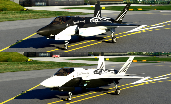 F35A Swiss Air Force "Black & White" - for Microsoft Flight Simulator