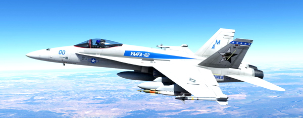 F/A-18A Hornet CAG VMFA-112 Cowboys - for Microsoft Flight Simulator