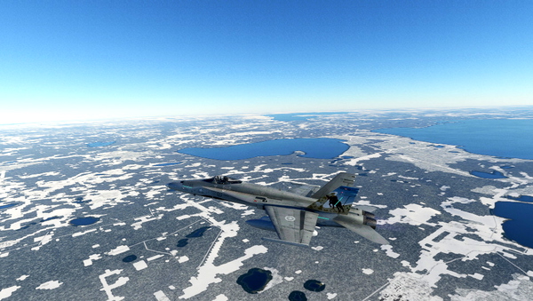 F/A-18C Hornet RCAF 401 Boss Bird - for Microsoft Flight Simulator