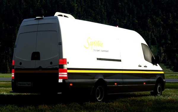 FBO Maintenance van and blank stairs - PMDG Ground Service Equipment Retexture - for Microsoft Flight Simulator
