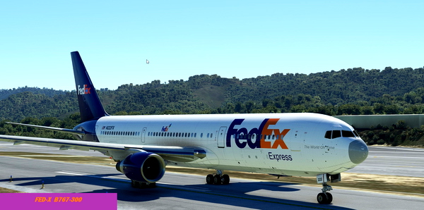 Federal Express Conversion Livery For Captain Sim B767-300 Freighter - for Microsoft Flight Simulator