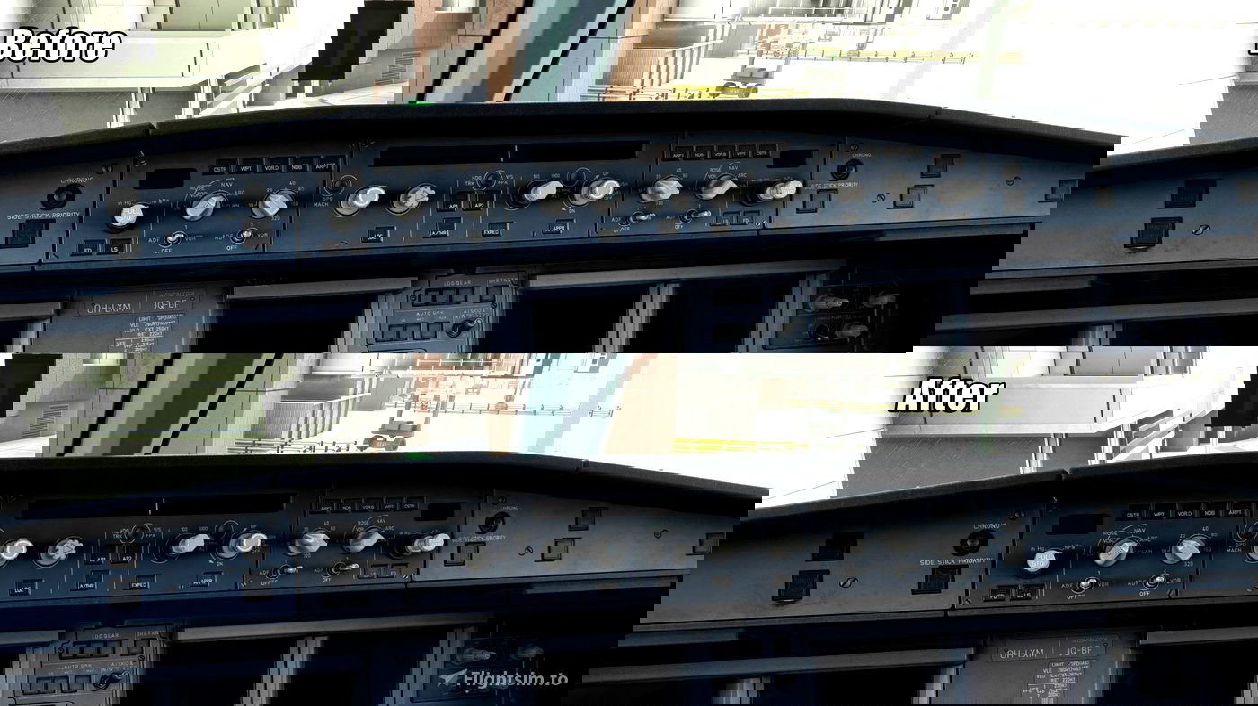 Fenix A320 Dark AutoPilot Panel [OBSOLETE] for Microsoft Flight