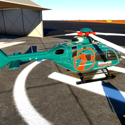 Fictional Bunnings H135 livery - for Microsoft Flight Simulator