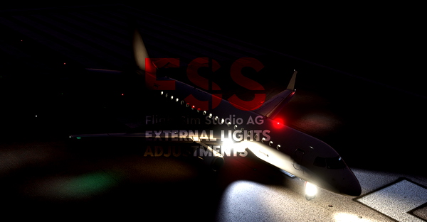 FlightSim Studio - E-Jets 175 External Lights Adjustments - for Microsoft Flight Simulator