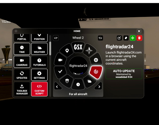 Flow FR24 Launcher - for Microsoft Flight Simulator