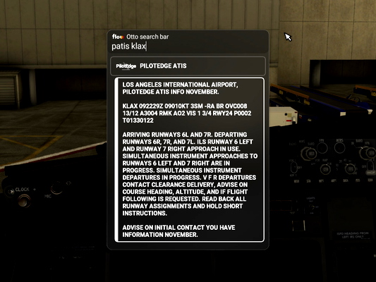 Flow PilotEdge ATIS - for Microsoft Flight Simulator