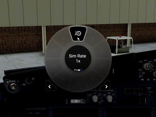 Flow Sim Rate Scroll Widget - for Microsoft Flight Simulator