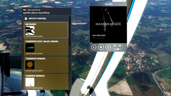 Flow Spotify Control - for Microsoft Flight Simulator