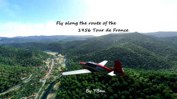 Fly over the Tour de France route - for Microsoft Flight Simulator