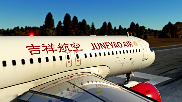 FlyByWire A32NX Juneyao Airlines 吉祥航空 B-30FQ 8K - for Microsoft Flight Simulator