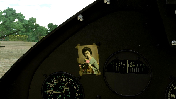 FlyingIron F6F "Geisha Girl" panel photo - for Microsoft Flight Simulator