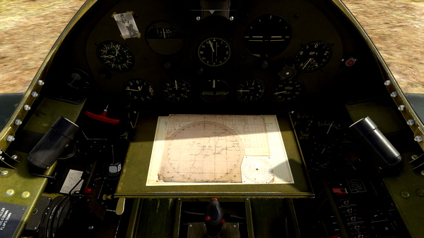 FlyingIron F6F USN navigational Plotter (image) - for Microsoft Flight Simulator