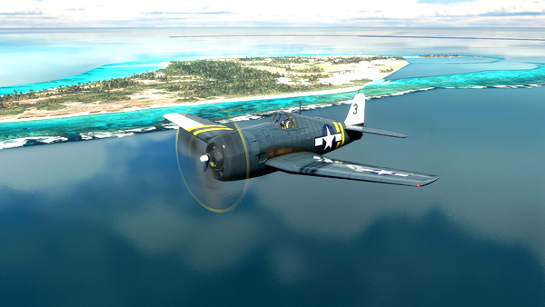 FlyingIron F6F USN VF-25, No.3, USS Santee (CVE-29), 1945 - for Microsoft Flight Simulator