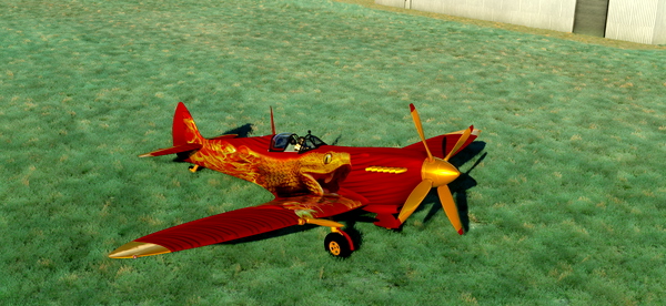 FlyingIron SpitfireIX Repaint Livery: Flame Viper - for Microsoft Flight Simulator