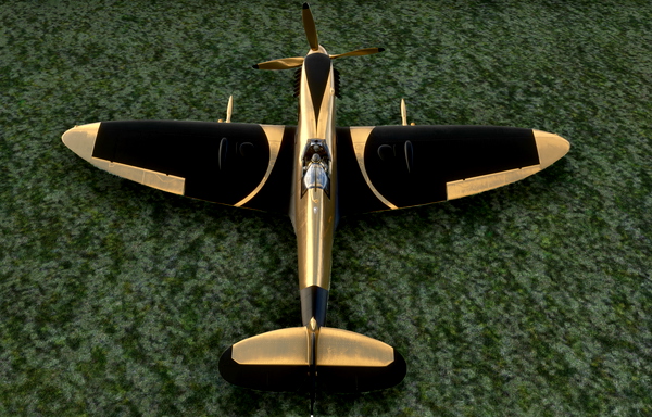 FlyingIron SpitfireIX Repaint Livery: Goldie - for Microsoft Flight Simulator