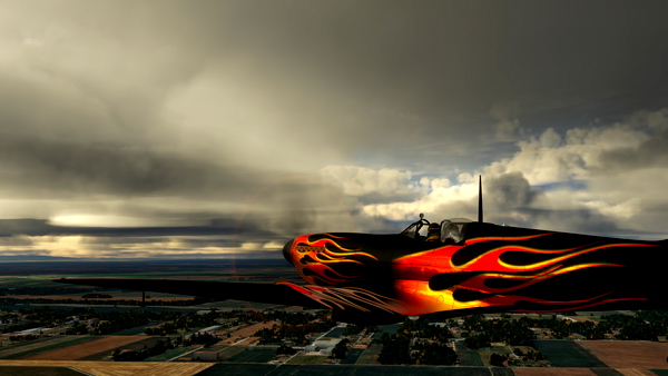 FlyingIron SpitfireIX Repaint Livery: Hot Rod - for Microsoft Flight Simulator