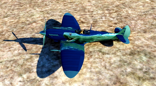FlyingIron SpitfireIX Repaint Livery: Ice Viper - for Microsoft Flight Simulator