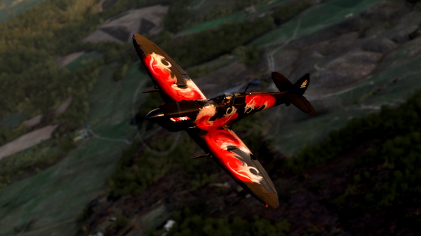 FlyingIron SpitfireIX Repaint Livery: Red Rum - for Microsoft Flight Simulator