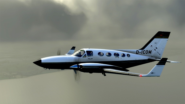Flysimware 414AW D-ICOM with luxury interior - for Microsoft Flight Simulator