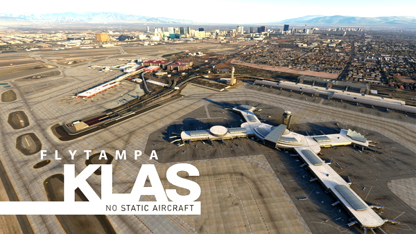 FlyTampa KLAS Las Vegas - No Static Aircraft - for Microsoft Flight Simulator
