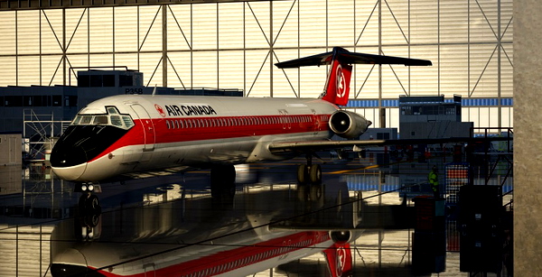 FlytheMaddog X - AIR CANADA MD-80 old colors livery (*fictional) - for Microsoft Flight Simulator