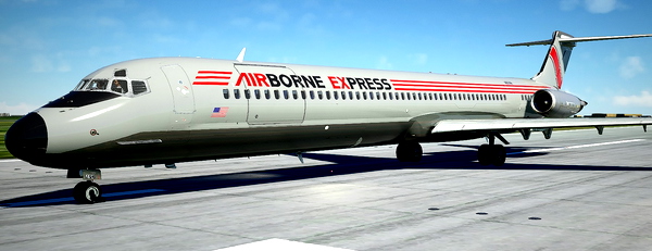 FlytheMaddog X - MD-80 Airborne Express (*fictional) - for Microsoft Flight Simulator