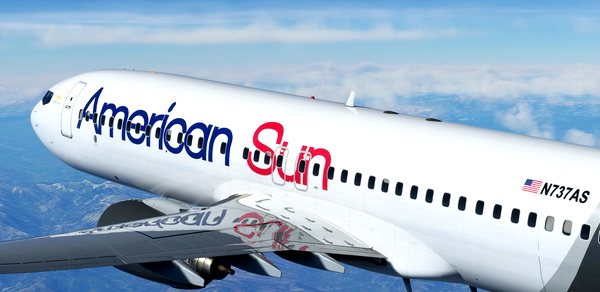 FLYWOH PMDG 737-800 American Sun - for Microsoft Flight Simulator
