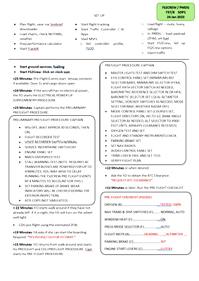 FS2Crew PMDG737 SOP1 Guide - for Microsoft Flight Simulator
