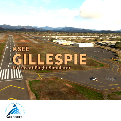 San Diego Gillespie Field (KSEE) - for Microsoft Flight Simulator