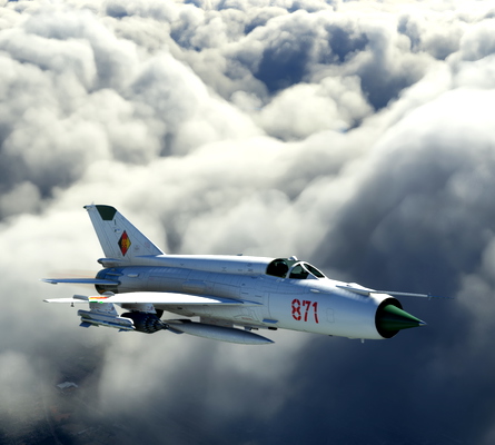 GKS MiG-21 "871" GDR-Air Force - for Microsoft Flight Simulator