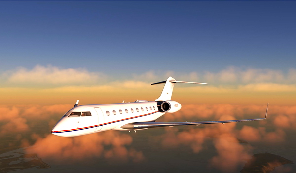 Global Express with oval windows - for Microsoft Flight Simulator
