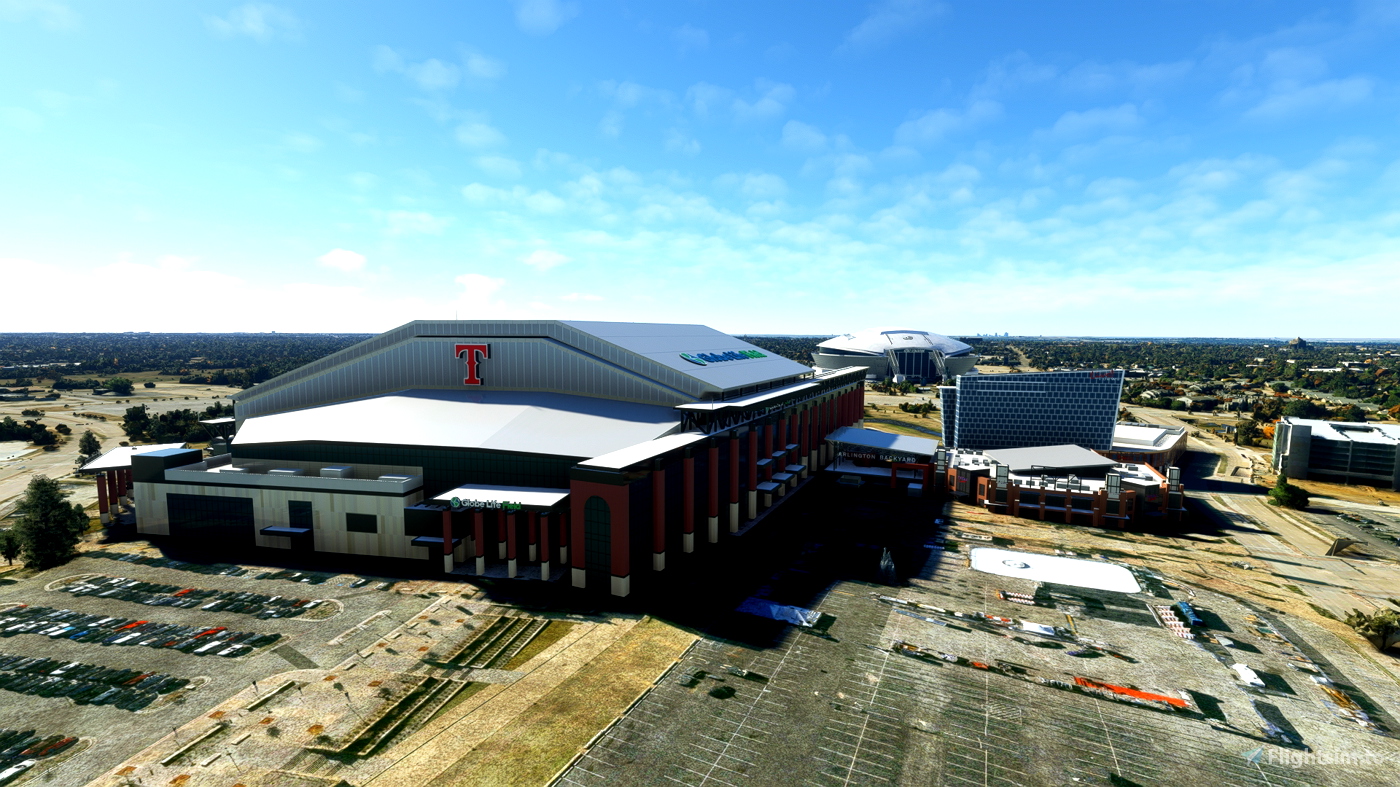 Globe Life Field (new Texas Rangers ballpark), Arlington, TX for Microsoft  Flight Simulator