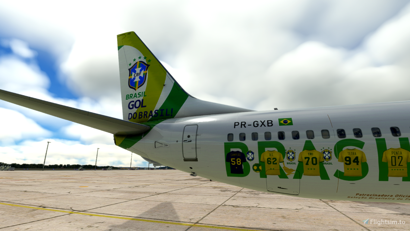 Gol Linha Aéreas (PR-GXR) PAI DA AVIAÇÃO SANTOS DUMONT para Microsoft  Flight Simulator