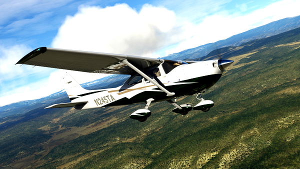 Green and Gold Livery for Carenado C182T Skylane - for Microsoft Flight Simulator