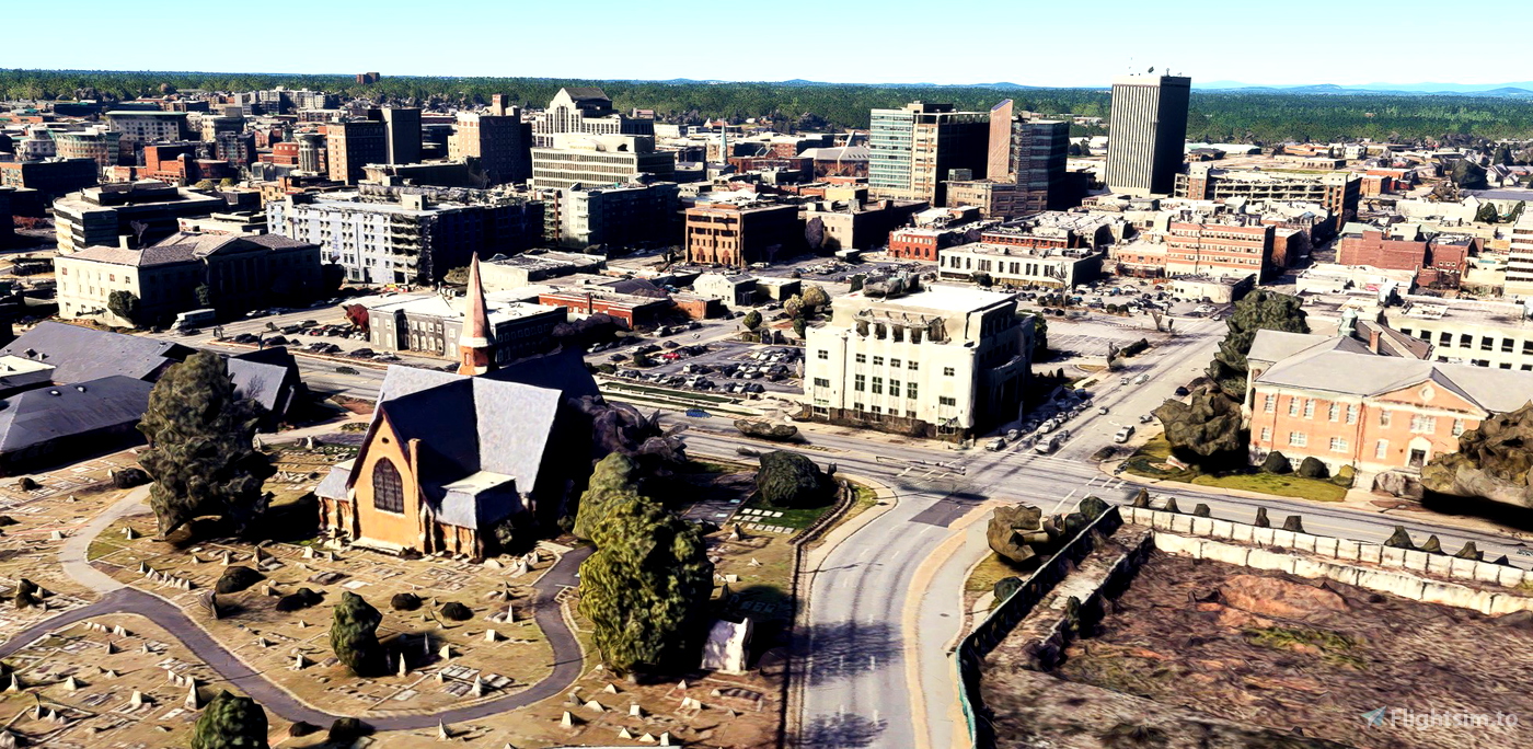 Greenville SC USA for Microsoft Flight Simulator MSFS