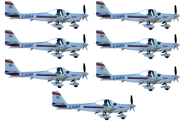 Grob115 Virtual French Airforce livery pack - for Microsoft Flight Simulator