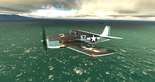 Grumman F6F-5 Hellcat US Navy VF-38 #117 "Lolly" - for Microsoft Flight Simulator
