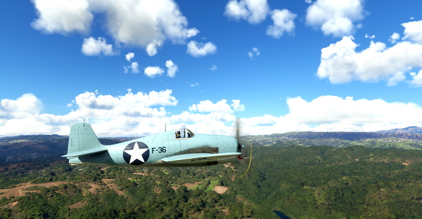 Grumman F6F-5 Hellcat US Navy VF-4 F-36 1943 - for Microsoft Flight Simulator